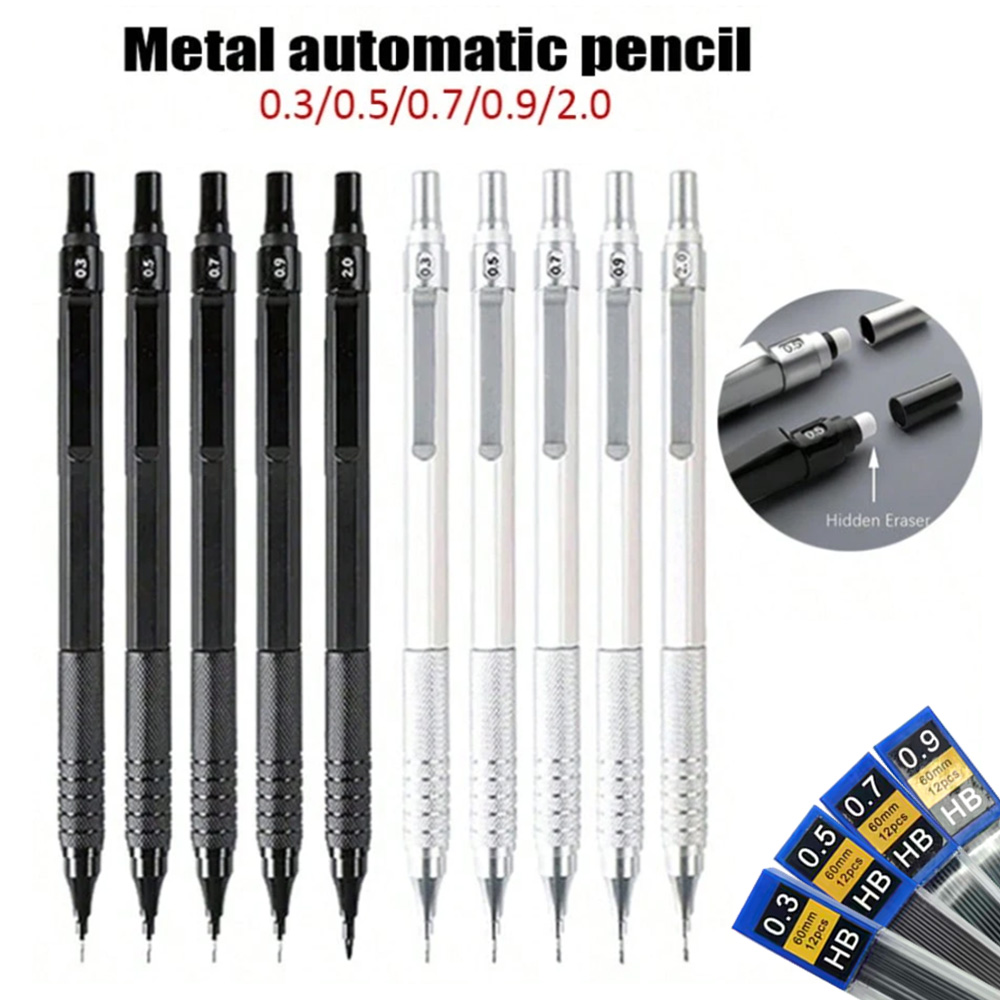 ดินสอกดโลหะทั้งหมด แกนต่ำ ขนาด - Mechanical Pencil 0.3 บทวิจารณ์และราคา