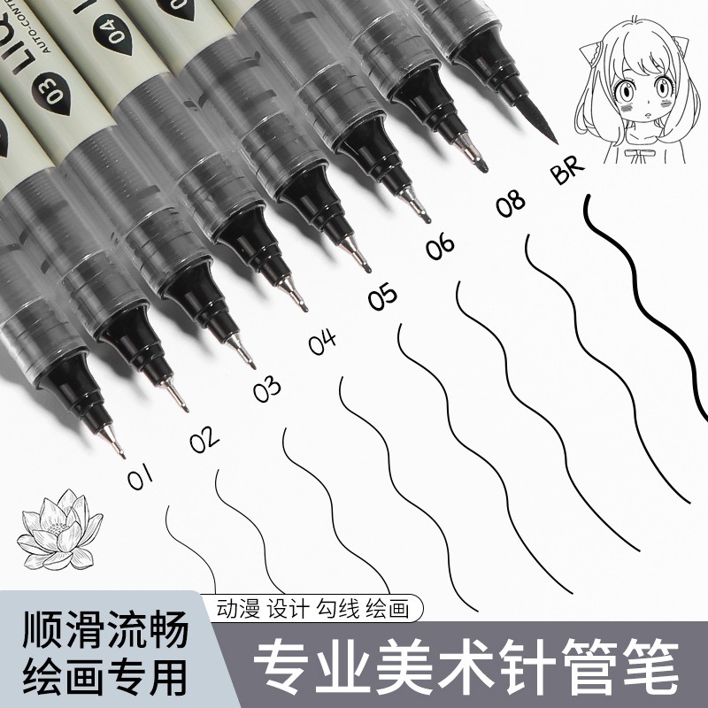 ปากกาสีดำ 12 ด้าม หัวเล็ก สำหร - Correction Pen Fine บทวิจารณ์และราคา