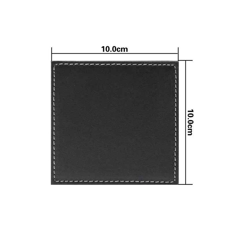 6ชิ้น/เซ็ตธุรกิจหนัง Coasters  - Leather Desk Pad บทวิจารณ์และราคา