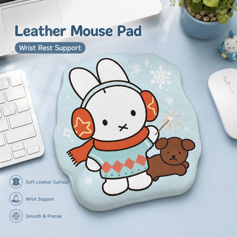 แผ่นรองเมาส์หนังลายมิฟฟี่พร้อม - Leather Desk Pad บทวิจารณ์และราคา