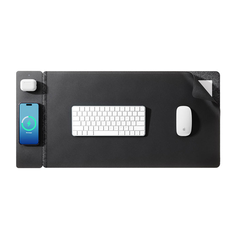 แผ่นรองเมาส์แม่เหล็กไร้สาย 15W - Leather Desk Pad บทวิจารณ์และราคา