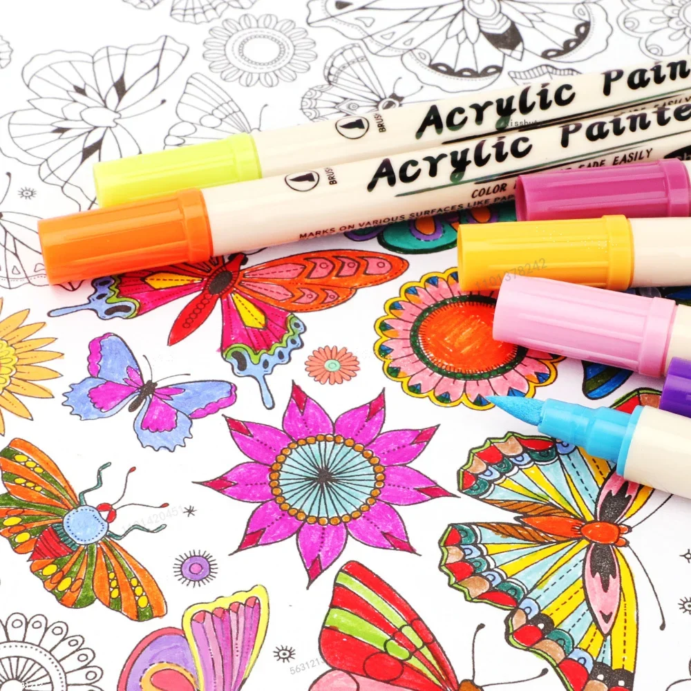 12-36 สีสีอะคริลิคเครื่องหมายป - Correction Pen Fine บทวิจารณ์และราคา
