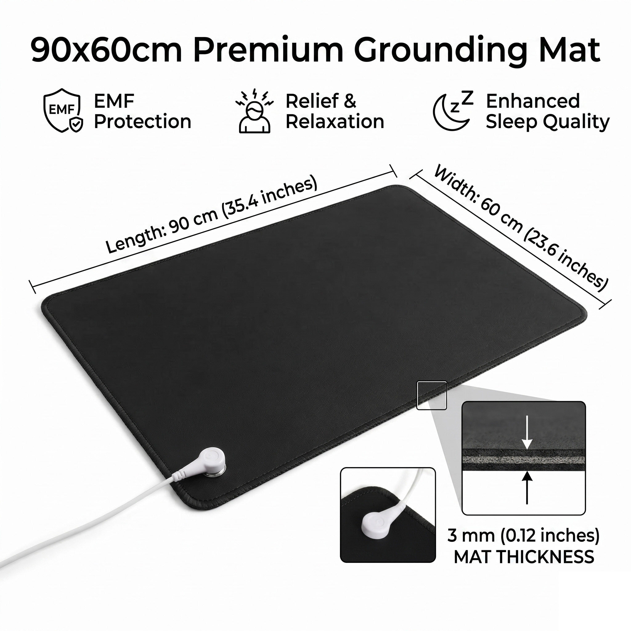 แผ่นรองพื้นหนัง PU 3 มม. ป้องก - Leather Desk Pad บทวิจารณ์และราคา
