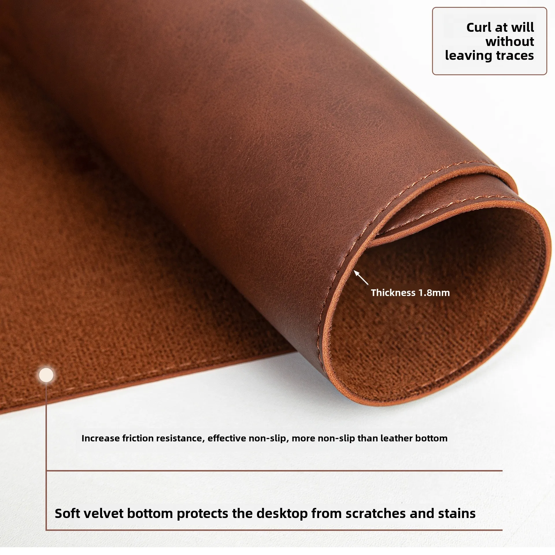แผ่นรองโต๊ะกันน้ำ PU แผ่นรองเม - Leather Desk Pad บทวิจารณ์และราคา